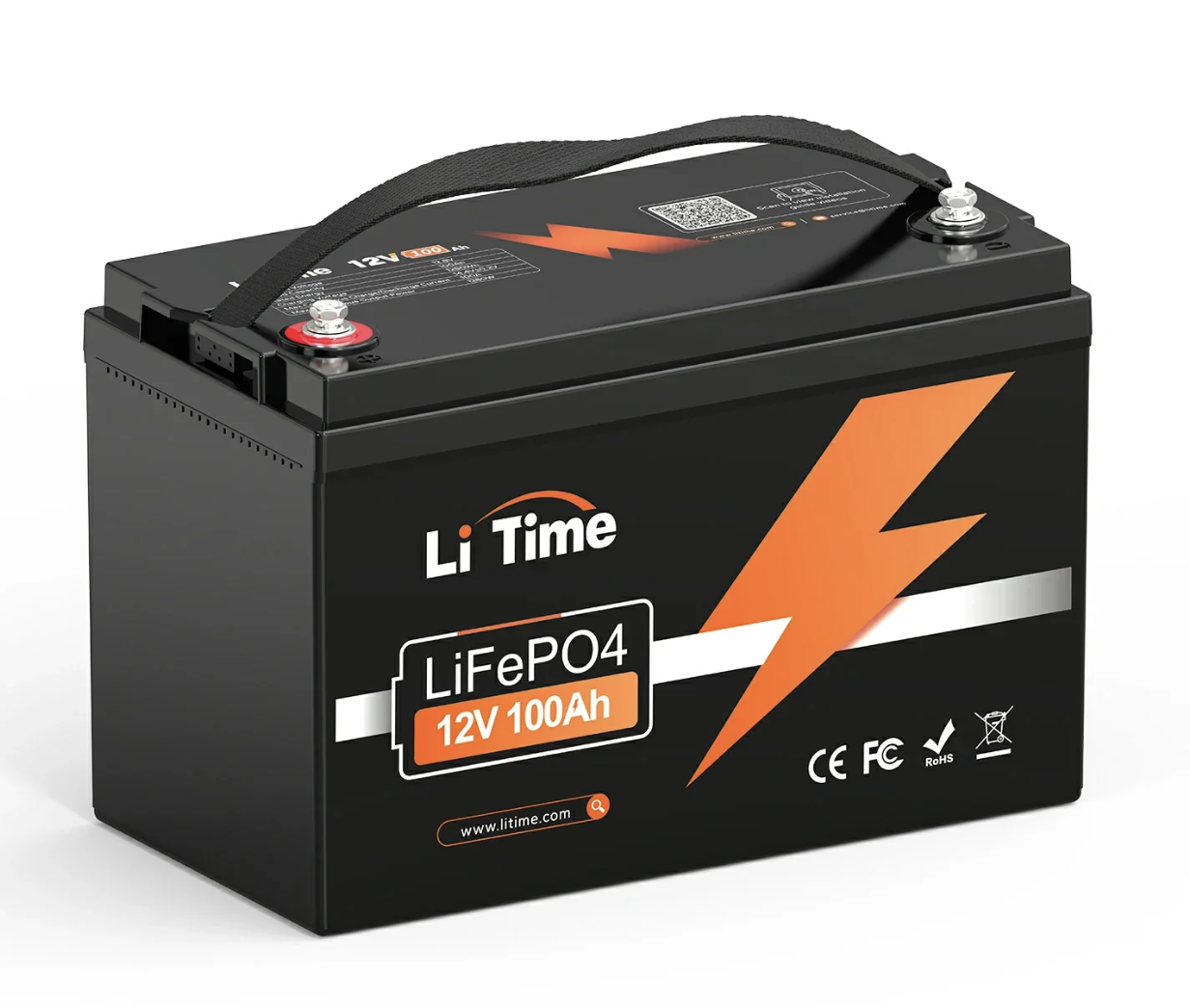 🔋 LiFePO₄ Lithium Battery – 12V 100Ah